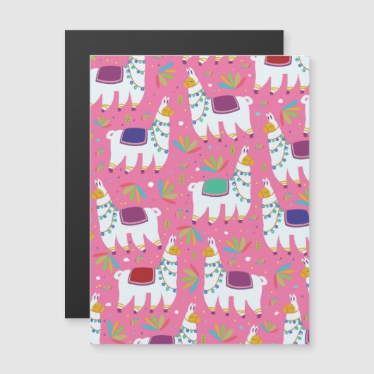 Cute Llama Pattern (Front/Back)