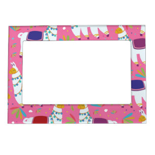 Cute Llama Pattern Magnetic Frame