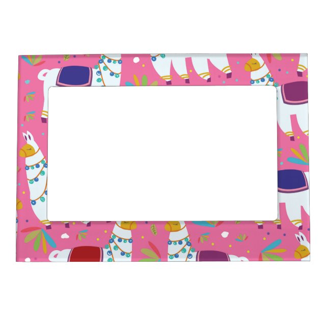 Cute Llama Pattern Magnetic Frame (Front)