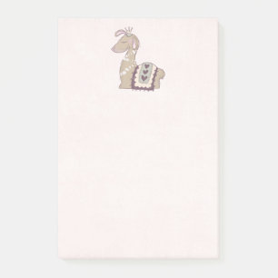 Cute Llama Princess Wearing a Crown Post-it Notes