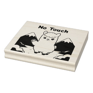 Cute Llama Rubber Stamp