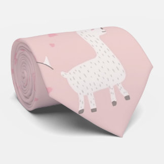 Cute llama seamless  neck tie