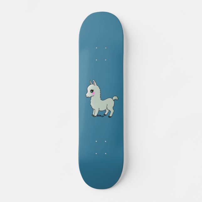 Cute Llama Skateboard (Front)