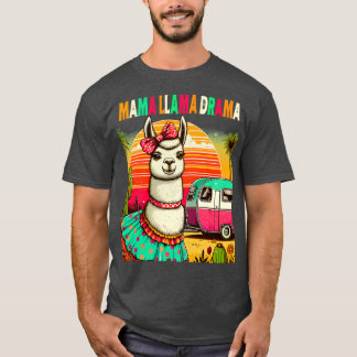 Cute Llama Squad Shirt Retro 80s Style Design