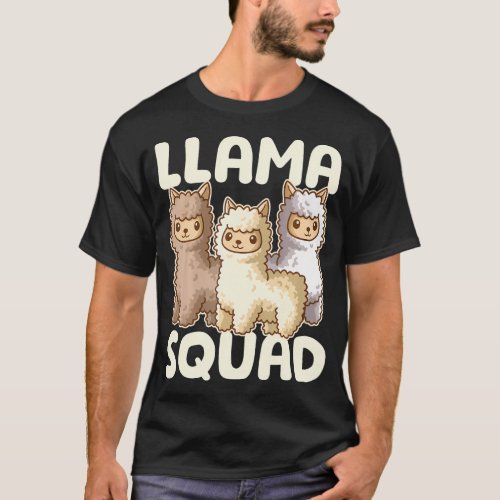 Cute Llama Squad T_Shirt