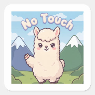 Cute Llama  Square Sticker