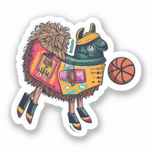 Cute Llama Sticker (Front)