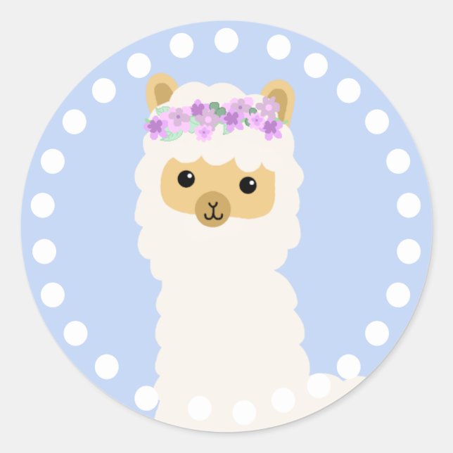 Cute Llama Stickers (Front)