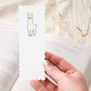 Cute llama themed card bookmarks
