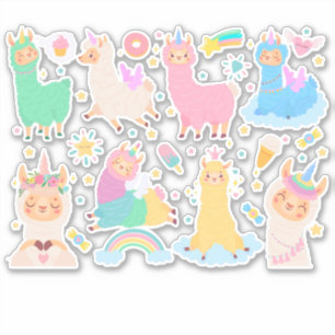 Cute  Llamas Sticker