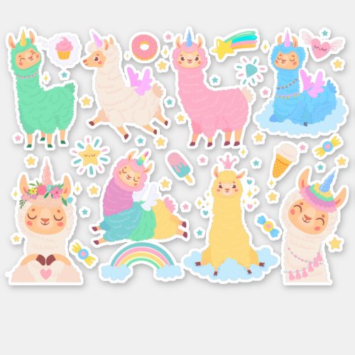 Cute  Llamas Sticker