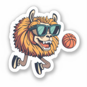 Cute Llamas Stickers, basketball Sticker