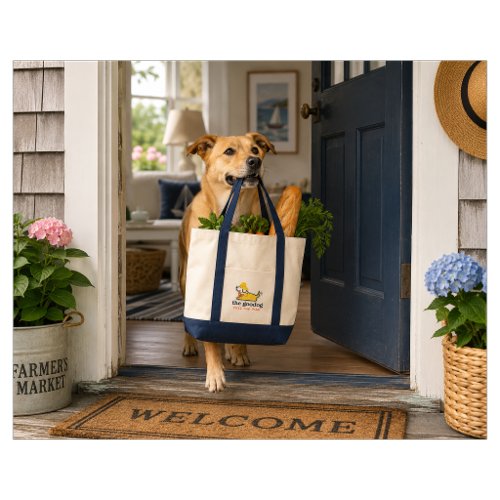 Cute Lobstah Pup Canvas Tote Bag