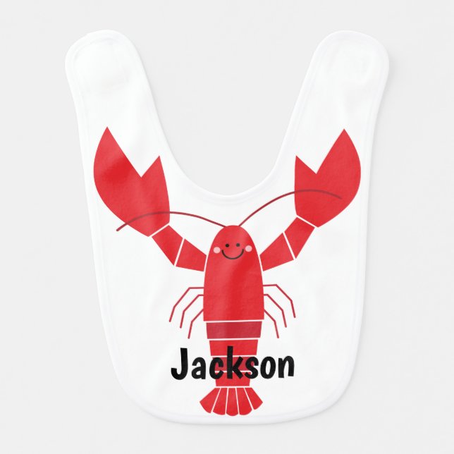 Cute Lobster Bib (Front)
