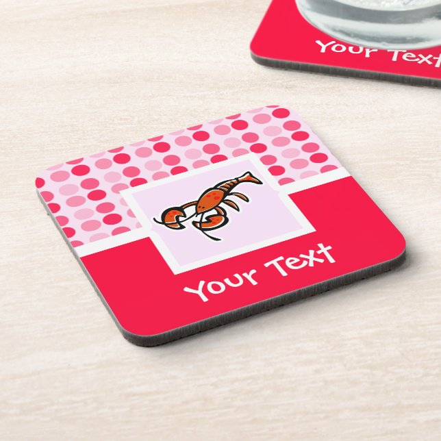 Cute Lobster Drink Coaster (Left Side)