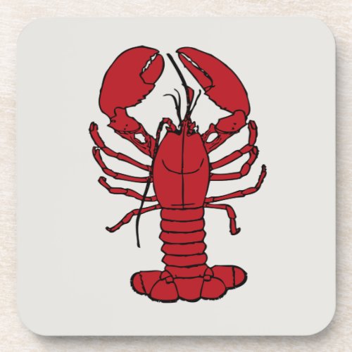 Cute Lobster Nautical beach coaster set