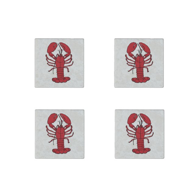 Cute Lobster Nautical beach  fridge magnets (Front)
