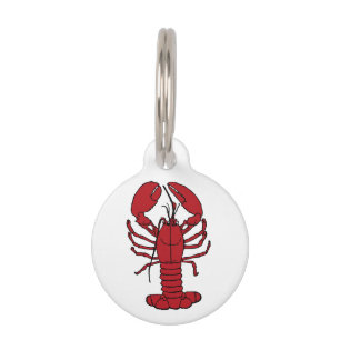 Cute Lobster Nautical beach id tag