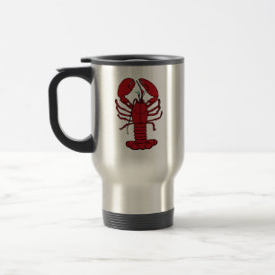 Cute Lobster Nautical beach travel cup