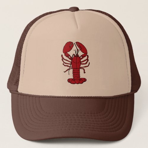Cute Lobster Nautical beach trucker hat