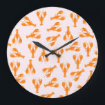 Cute Lobster Wall Clock<br><div class="desc">Cute Lobster Wall Clock</div>