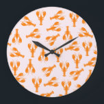 Cute Lobster Wall Clock<br><div class="desc">Cute Lobster Wall Clock</div>