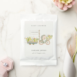 Cute Locally Grown Hedgehog Flora Bike Baby Shower Lemonade Drink Mix