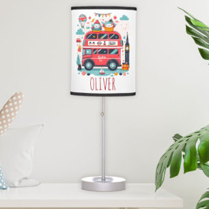 Cute London Double Deck Bus and Charming Toys Table Lamp