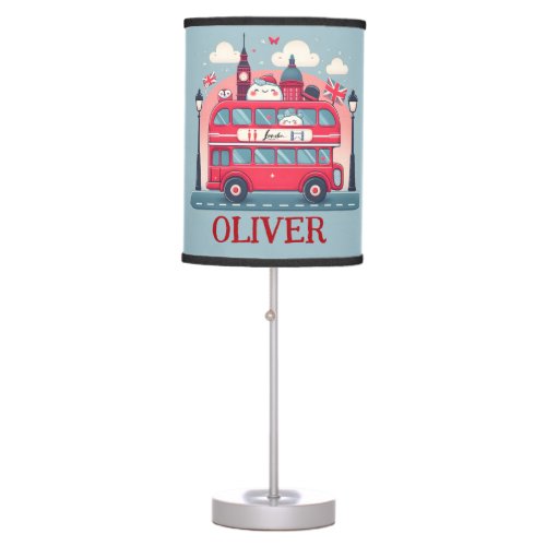 Cute London Double Deck Bus  Table Lamp