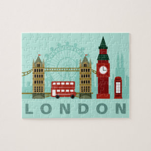 Cute London Illustration puzzle