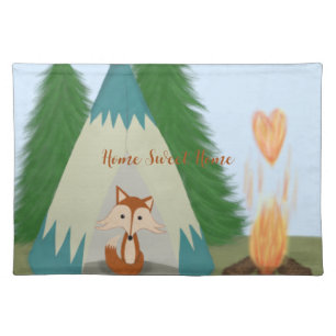 Cute Lone Fox Cloth Placemat
