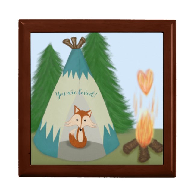 Cute Lone Fox Gift Box (Front)