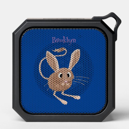 Cute long eared jerboa cartoon illustration bluetooth speaker