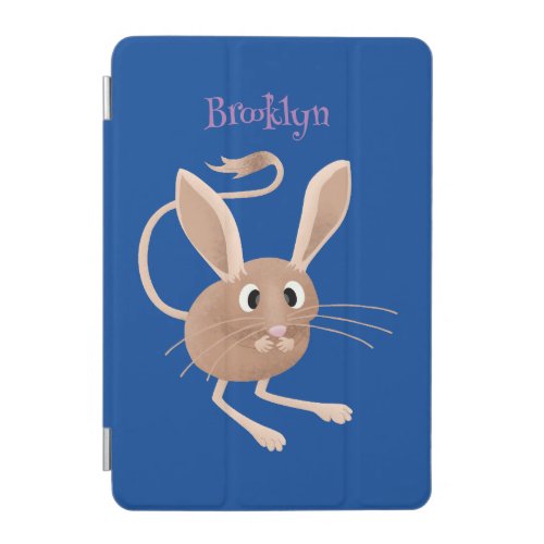 Cute long eared jerboa cartoon illustration iPad mini cover