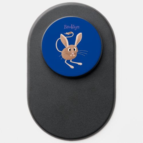 Cute long eared jerboa cartoon illustration PopSocket