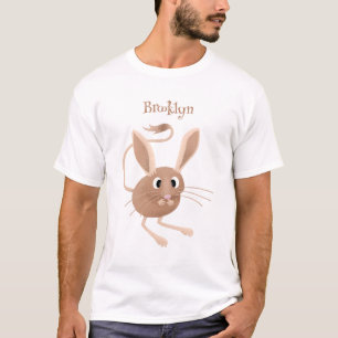 Cute long eared jerboa cartoon illustration T-Shirt
