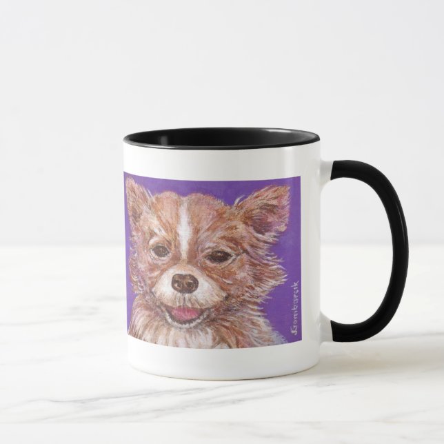 Cute Long Hair Chihuahua Mug (Right)