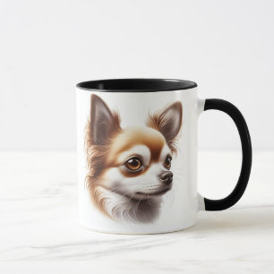 Cute Long Hair Chihuahua Puppy Mug