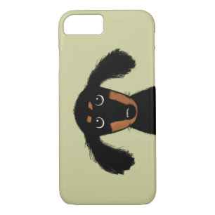 Cute Long Haired Dachshund Puppy iPhone 8/7 Case