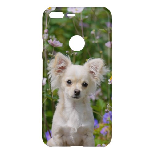 Cute longhair cream Chihuahua Dog Puppy Photo on _ Uncommon Google Pixel XL Case