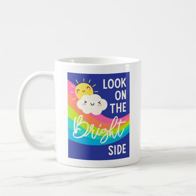 Cute Look on the Bright Side Coffee Mug (Left)