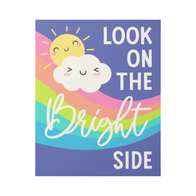 Cute Look on the Bright Side Gallery Wrap (Front)