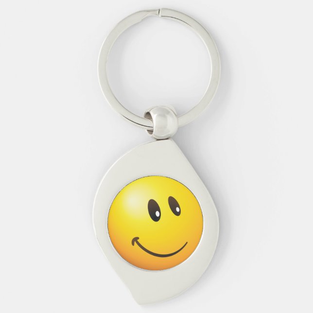 Cute Looking at you Emoji Keychain (Front)