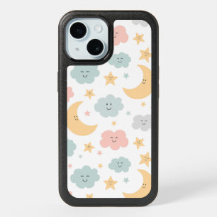 Cute Looking  in the Sky Pattern iPhone 15 Case