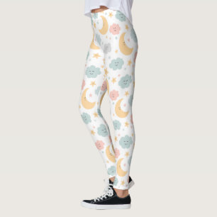 Cute Looking in the Sky Pattern Leggings