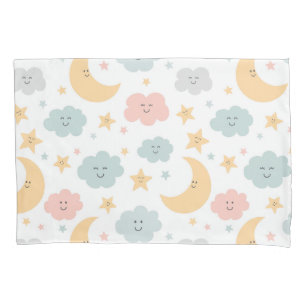 Cute Looking in the Sky Pattern Pillow Case