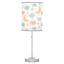 Cute Looking  in the Sky Pattern Table Lamp