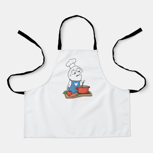 Cute Loop Character Funny Stressed Apron (Front)