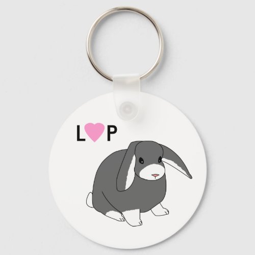 Cute Lop Rabbit Keychain