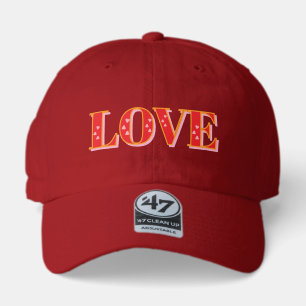 Cute Love 2D Lettering Red 47 Brand Hat